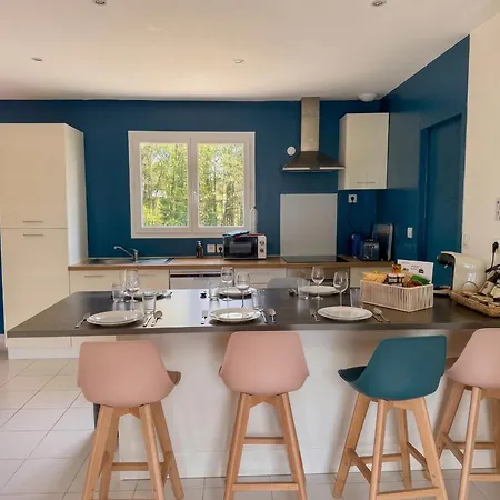 بيت للعطل Caporizon -villa Pommier-6 Personnes-terrasse-jardin